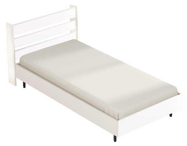 Egyszemélyes ágy 100 cm Nimelo 6 (fehér) (ágyráccsal)