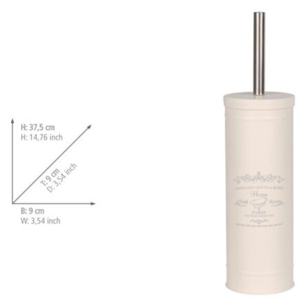 Krémszínű acél WC-kefe Home – Wenko