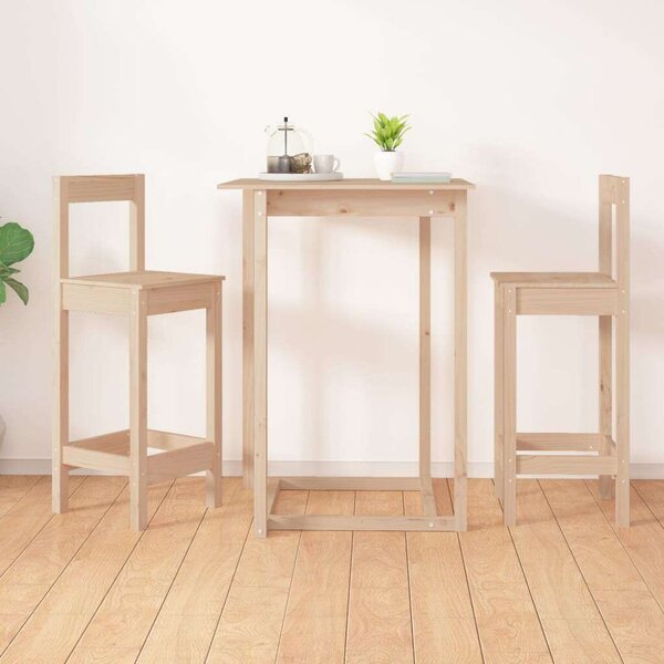 VidaXL 2 db tömör fenyőfa bárszék 40 x 41,5 x 112 cm
