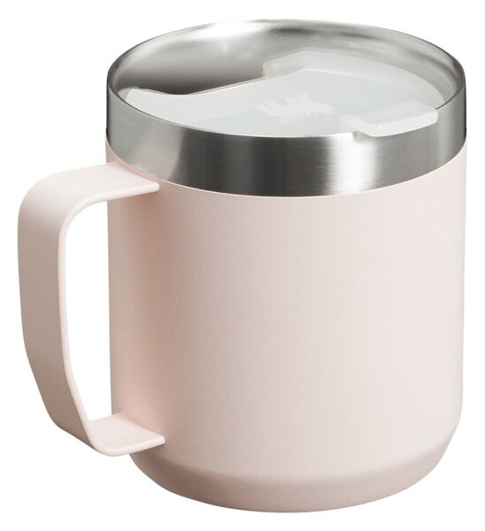 Világos rózsaszín rozsdamentes acél termobögre 350 ml Stay-Hot Camp Mug Rose Quartz – Stanley
