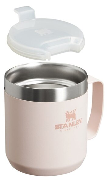 Világos rózsaszín rozsdamentes acél termobögre 350 ml Stay-Hot Camp Mug Rose Quartz – Stanley