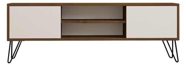 TV asztal/szekrény Donoko (dió + fehér)