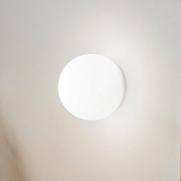 IDEAL LUX Ideal Lux fali világítás Mapa Ø 15 cm, G9, fehér, üveg, gömb, dimmelhető, Fehér / opál, Nappali / Étkező, Üveg