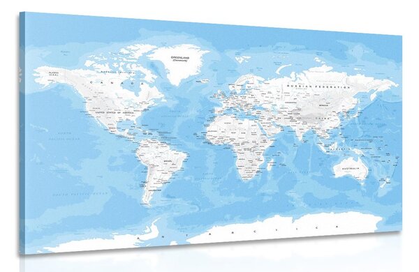 Kép stílusos világ térkép
