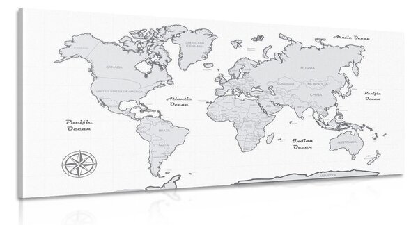 Kép csodás fekete fehér térkép