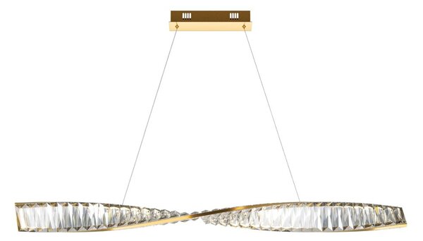 Maytoni glamour kristály függeszték krone sárgaréz myp097pl-l28bs3k