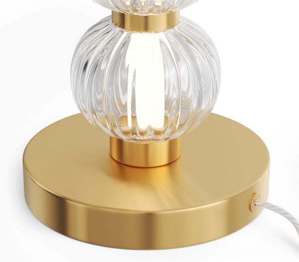 Maytoni glamour modern asztali lámpa amulet átlátszó arany mymod555tl-l8g3k