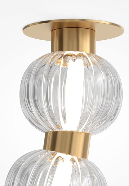 Maytoni glamour modern mennyezeti lámpa amulet átlátszó arany mymod555cl-l28g3k