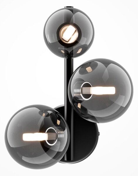 Maytoni modern fali lámpa dallas fekete füstös mymod545wl-03b