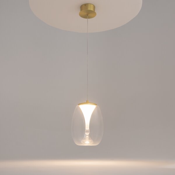 Maytoni modern függeszték splash átlátszó arany mymod282pl-l8g3k1