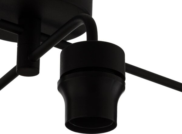 TK Lighting Cubus mennyezeti lámpa, 4 izzós, átlátszó/borostyán/szürke, dimmelhető, Tiszta / átlátszó, Nappali / Étkező, Üveg, Modern