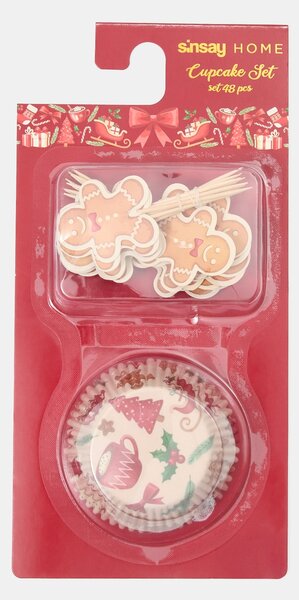 Sinsay - Muffinkészlet 48 darabos - többszínű