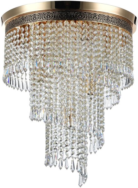 Maytoni glamour klasszikus kristály mennyezeti lámpa cascade arany mydia522-cl-07-g