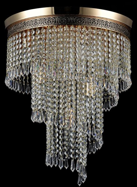 Maytoni glamour klasszikus kristály mennyezeti lámpa cascade arany mydia522-cl-07-g