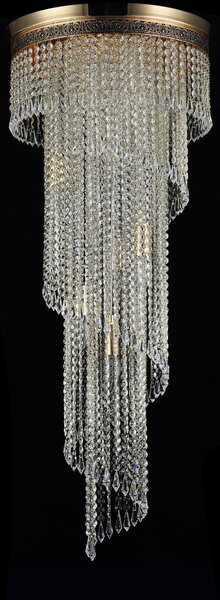 Maytoni glamour klasszikus kristály mennyezeti lámpa cascade antik arany mydia522-cl-12-g