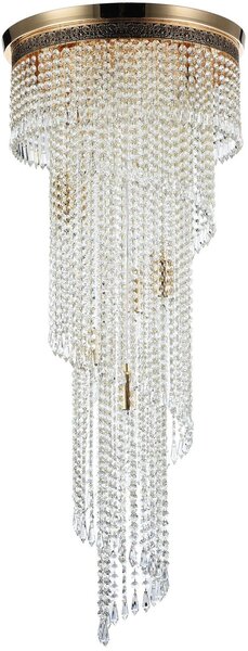 Maytoni glamour klasszikus kristály mennyezeti lámpa cascade antik arany mydia522-cl-12-g