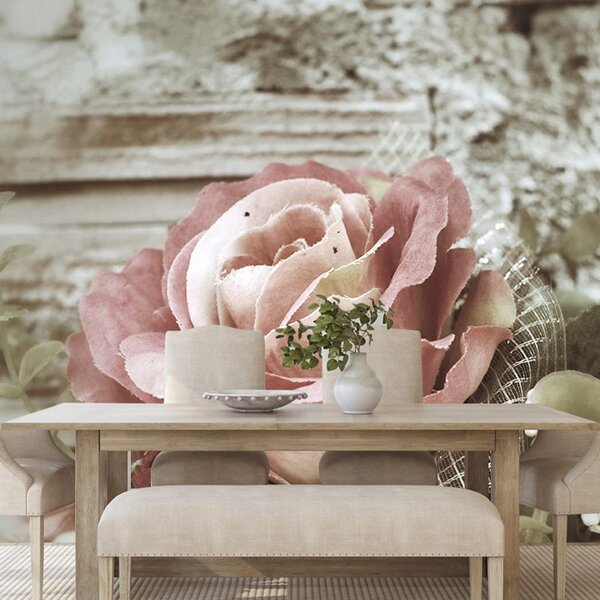 Fotótapéta elegáns vintage rózsa
