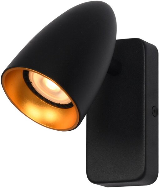 Italux modern fali lámpa tino fekete arany itxwl-36748-1r-bk-gd