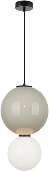 Italux modern függeszték pieve matt fehér opál szürke itxpnd-95221-1l-gr