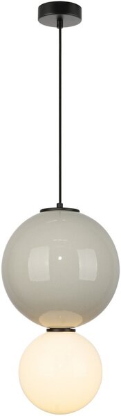 Italux modern függeszték pieve matt fehér opál szürke itxpnd-95221-1l-gr