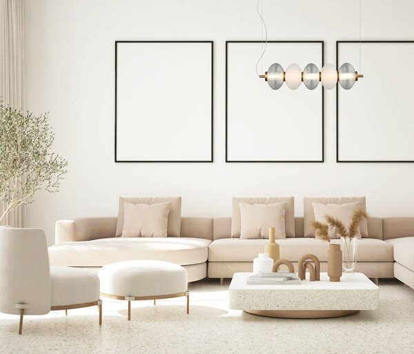 Italux glamour modern függeszték testa fehér fekete átlátszó itxpnd-84938-4-bk