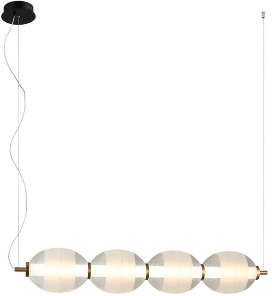 Italux modern függeszték rinot fehér fekete átlátszó itxpnd-45372-4-wh-cl