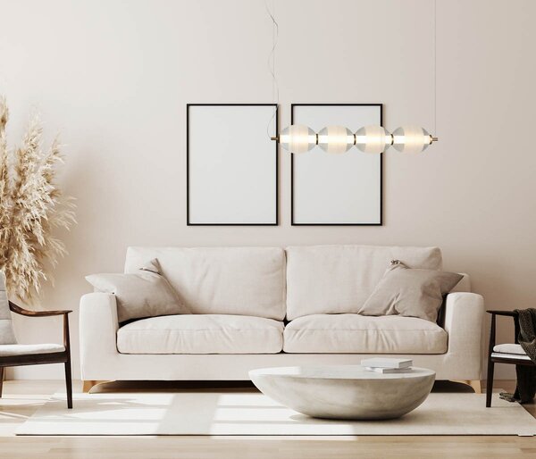 Italux modern függeszték rinot fehér fekete átlátszó itxpnd-45372-4-wh-cl