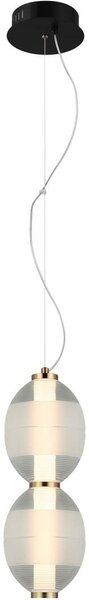 Italux modern függeszték rinot fehér fekete átlátszó itxpnd-45372-2-wh-cl