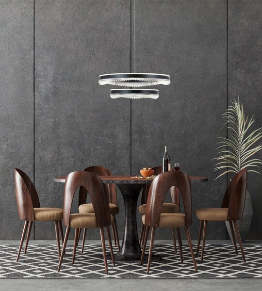 Italux glamour modern függeszték morte matt fekete itxpnd-34535-2l-bk