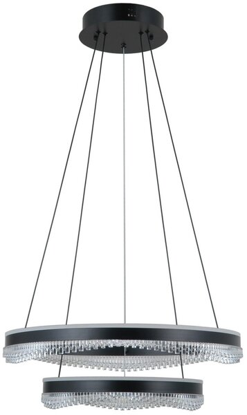 Italux glamour modern függeszték morte matt fekete itxpnd-34535-2l-bk