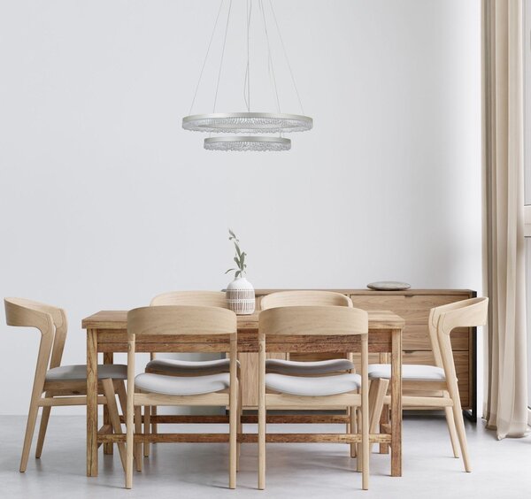 Italux glamour modern függeszték barlo ezüst itxpnd-34526-2l-silv