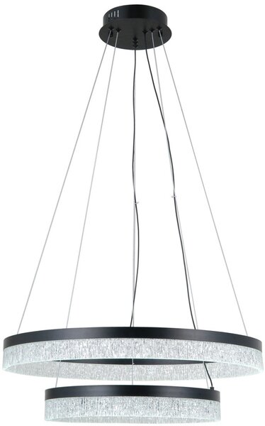 Italux glamour modern függeszték pantal matt fekete itxpnd-34533-2l-bk