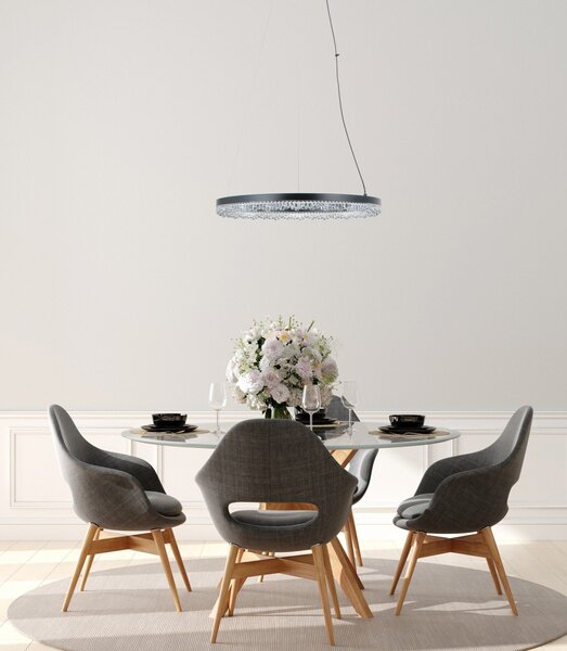 Italux glamour modern függeszték barlo matt fekete itxpnd-34526-m-bk
