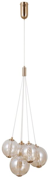 Italux glamour modern függeszték butero arany itxpnd-34359-5hbramb