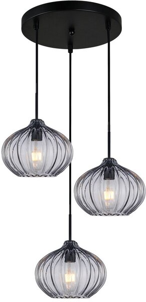 Italux modern függeszték pansol fekete itxpnd-2940-3asbksg2