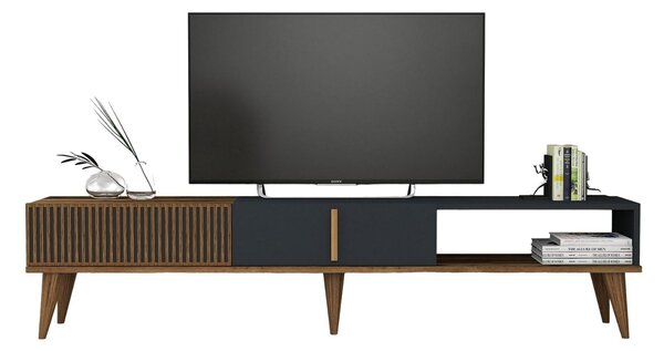TV asztal/szekrény Tepeve (dió + antracit)