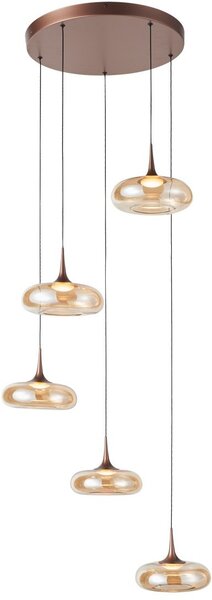 Italux modern függeszték tenele réz itxpnd-24028-5a-copp