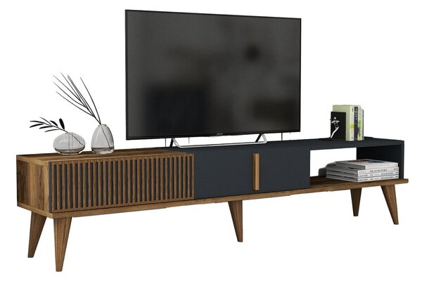 TV asztal/szekrény Tepeve (dió + antracit)