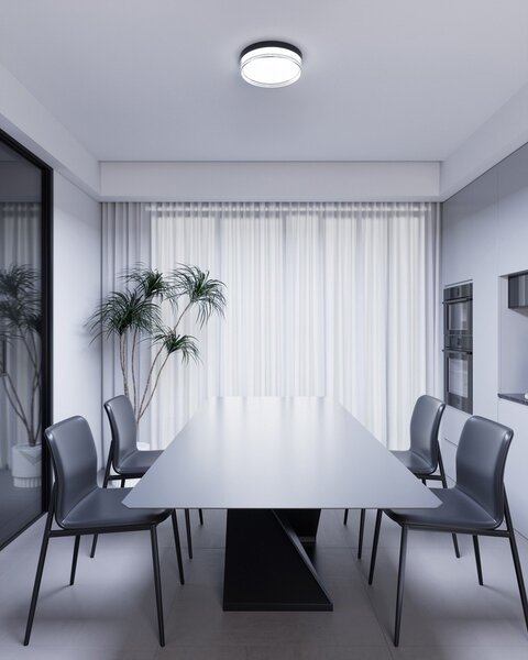 Italux modern mennyezeti lámpa rilta fekete itxplf-73527-s-bk