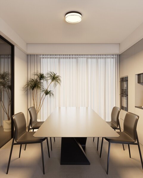 Italux modern mennyezeti lámpa rilta fekete itxplf-73527-s-bk