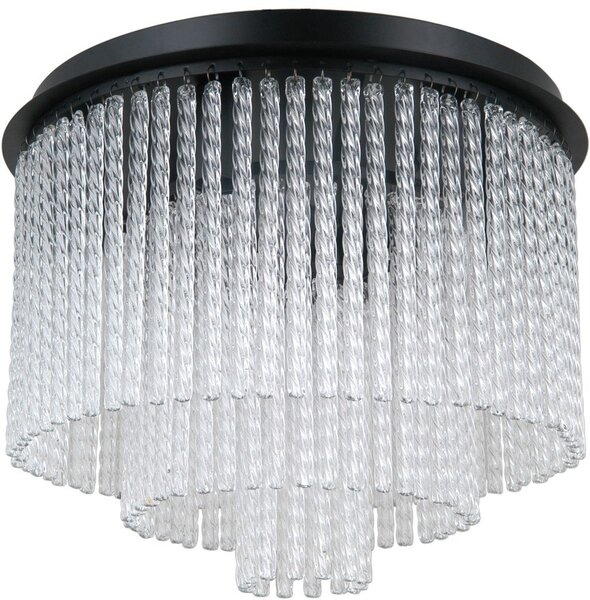 Italux glamour modern mennyezeti lámpa naute matt fekete itxplf-40931-7a-bk