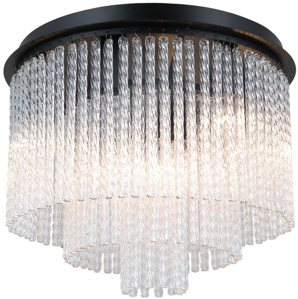 Italux glamour modern mennyezeti lámpa naute matt fekete itxplf-40931-7a-bk