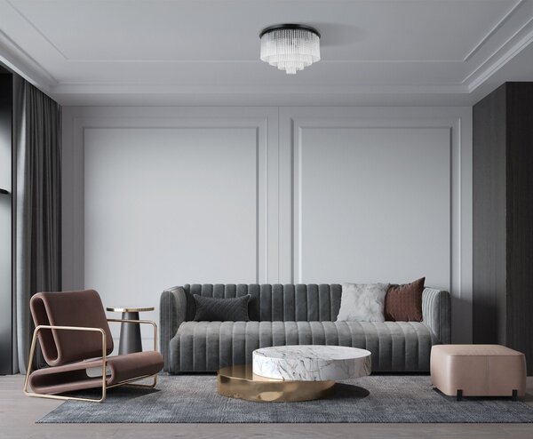 Italux glamour modern mennyezeti lámpa naute matt fekete itxplf-40931-9a-bk