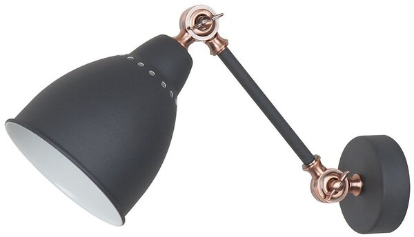 Italux vintage fali lámpa sonny grafit itxmb-hn5010-1-b