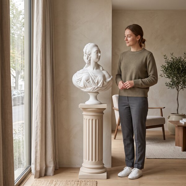 Madame du Barry mellszobor márvány luxus lakberendezés női beltéri