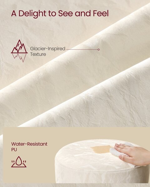 Bárszék, Vasagle, fehér, 38x38x56 cm