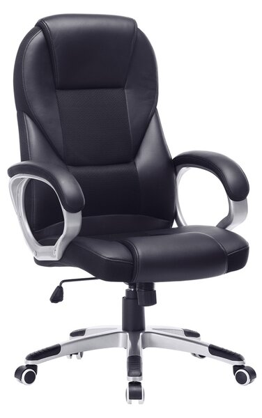 Irodai szék, Songmics, fekete, 67x67.3x126 cm