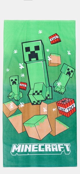 Sinsay - Pamut törölköző Minecraft - zöld