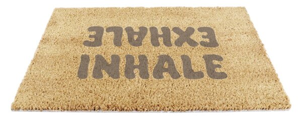 Kókuszrost lábtörlő 60x90 cm Inhale Exhale – Artsy Doormats