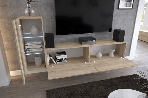 Prince Concept 45 nappali bútor szett magasfényű fehér (203cm)
